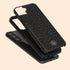 Dark Leopard Custom Curly Initials Galaxy Case - Centered